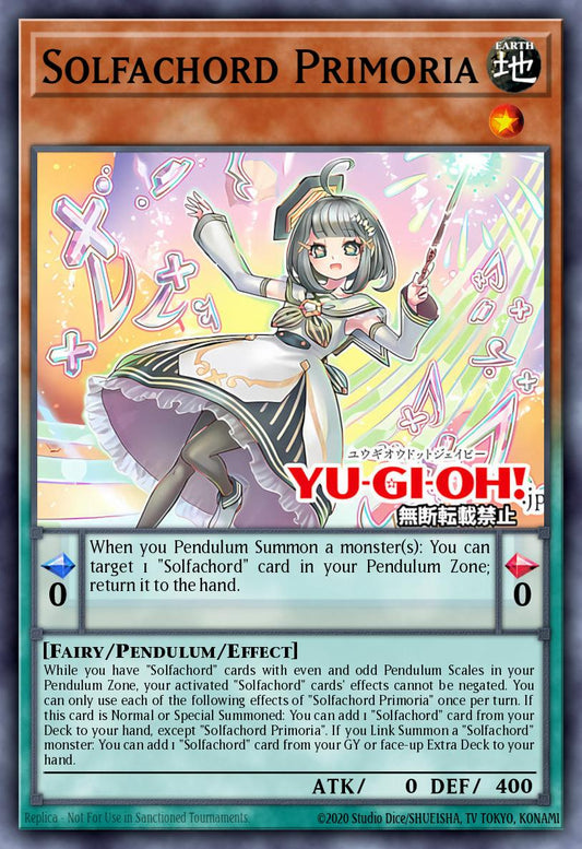 (021) YuGiOh TCG DOOD: Doom of Dimensions Single: Solfachord Primoa  Common