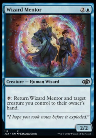 (116) Magic The Gathering Jumpstart 2022 Single: Wizard Mentor  Common