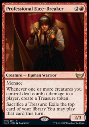 (116) Magic The Gathering Streets of New Capenna Single: Professional Face-Breaker Holo Rare