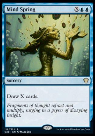 (116/322) Magic The Gathering Commander: Ikoria Single: Mind Spring  Rare