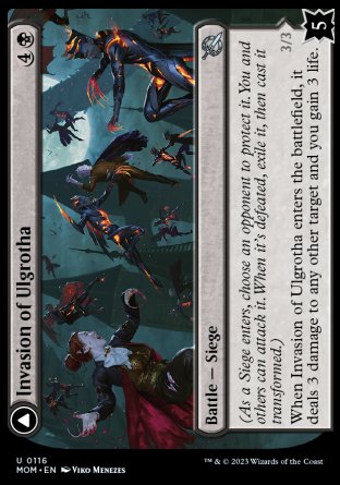 (116) Magic The Gathering March of the Machine Single: Invasion of Ulgrotha // Grandmother Ravi Sengir  Uncommon