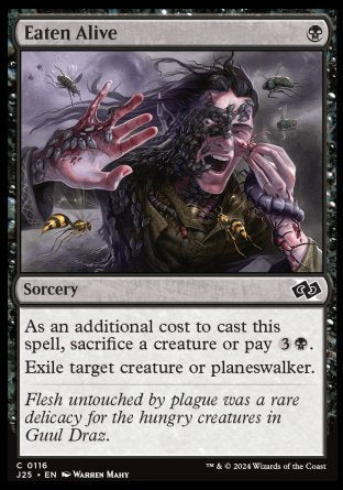 (116) Magic The Gathering Foundations Jumpstart Single: Eaten Alive  Common