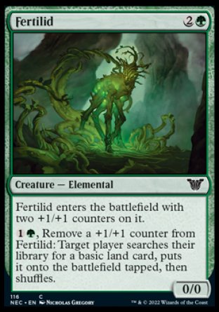 (116) Magic The Gathering Commander: Kamigawa: Neon Dynasty Single: Fertilid  Common
