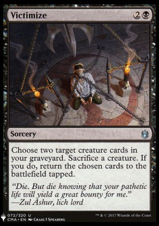 (169) Magic The Gathering The List Single: Victimize  Uncommon