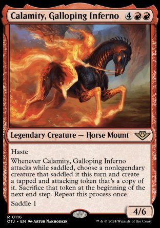 (116) Magic The Gathering Outlaws of Thunder Junction Single: Calamity, Galloping Inferno  Rare