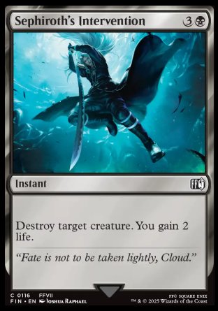 (116) Magic The Gathering Magic: The Gathering - FINAL FANTASY Single: Sephiroth's Intervention  Common
