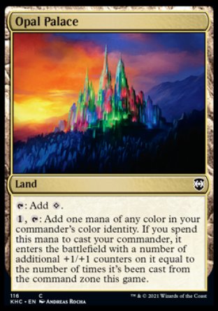 (116) Magic The Gathering Commander: Kaldheim Single: Opal Palace  Common