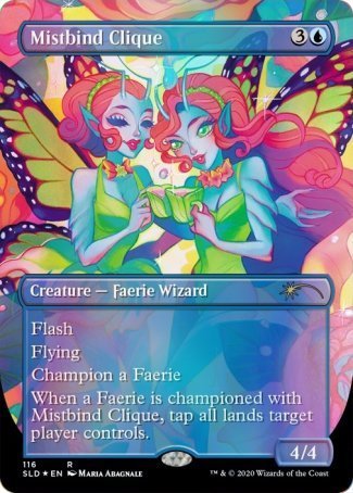(116) Magic The Gathering Secret Lair Drop Series Single: Mistbind Clique Holo Rare