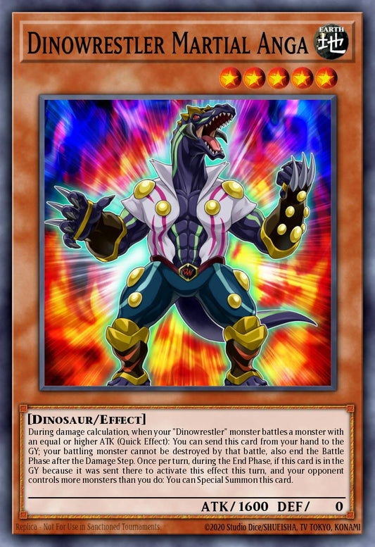 (054) YuGiOh TCG MP20: 2020 Tin of Lost Memories Mega Pack Single: Dinowrestler Martial Anga  Common