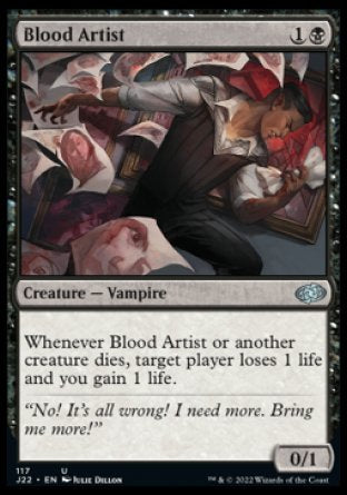(117) Magic The Gathering Jumpstart 2022 Single: Blood Artist  Uncommon