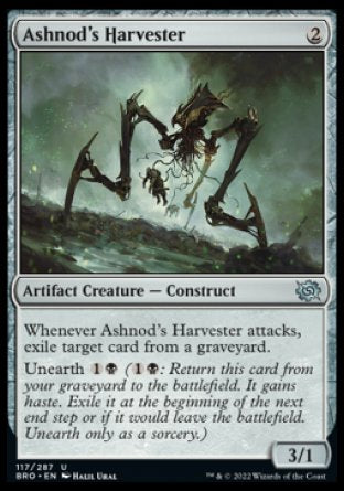 (117) Magic The Gathering The Brothers' War Single: Ashnod's Harvester Holo Uncommon
