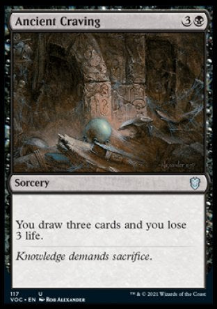 (117) Magic The Gathering Commander: Innistrad: Crimson Vow Single: Ancient Craving  Uncommon