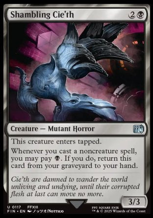 (117) Magic The Gathering Magic: The Gathering - FINAL FANTASY Single: Shambling Cie'th Holo Uncommon