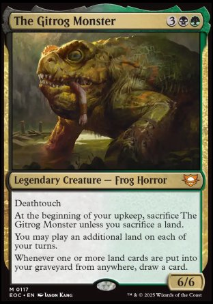 (117) Magic The Gathering Commander: Edge of Eternities Single: The Gitrog Monster  Mythic