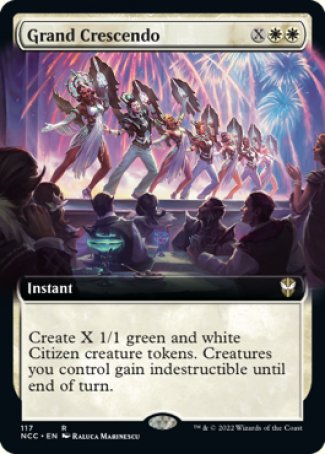 (117) Magic The Gathering Commander: Streets of New Capenna: Extras Single: Grand Crescendo  Rare