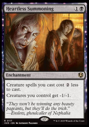 (117) Magic The Gathering Innistrad Remastered Single: Heartless Summoning  Rare