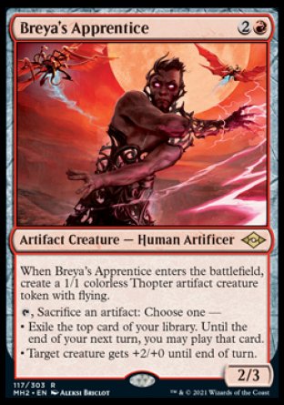 (117) Magic The Gathering Modern Horizons 2 Single: Breya's Apprentice  Rare