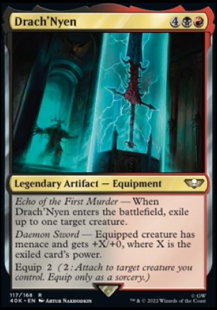 (117) Magic The Gathering Universes Beyond: Warhammer 40000 Single: Drach'Nyen  Rare