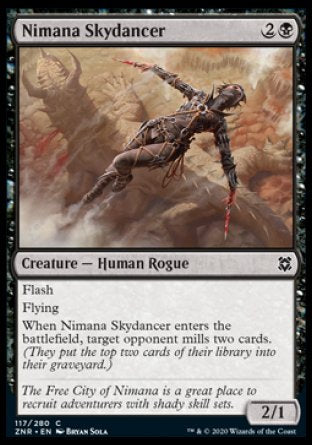 (117/280) Magic The Gathering Zendikar Rising Single: Nimana Skydancer Holo Common