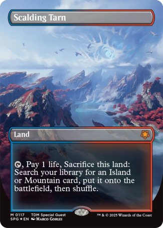 (117) Magic The Gathering Special Guests Single: Scalding Tarn (Dragonscale Holo) Holo Mythic