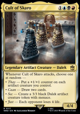 (117) Magic The Gathering Universes Beyond: Doctor Who Single: Cult of Skaro Holo Rare