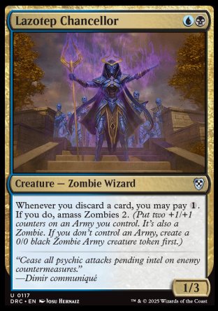 (117) Magic The Gathering Commander: Aetherdrift Single: Lazotep Chancellor  Uncommon