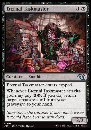 (117) Magic The Gathering Foundations Jumpstart Single: Eternal Taskmaster  Uncommon