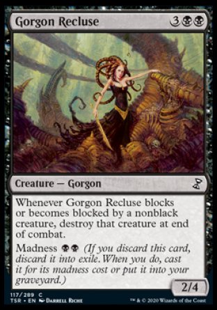 (117/289) Magic The Gathering Time Spiral Remastered Single: Gorgon Recluse  Common