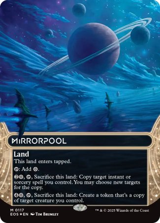 (117) Magic The Gathering Stellar Sights Single: Mirrorpool (V.3) Holo Mythic