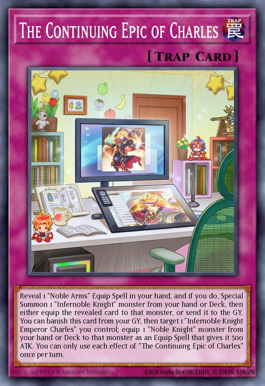 (382) YuGiOh TCG MP24: 25th Anniversary Tin: Dueling Mirrors Single: The Continuing Epic of Charles  Common