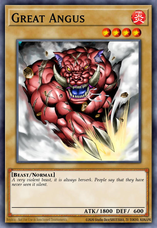 (055) YuGiOh TCG MFC: Magician's Force Single: Great Angus  Common