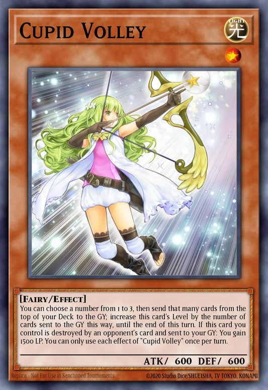 (093) YuGiOh TCG MP19: 2019 Gold Sarcophagus Tin Mega Pack Single: Cupid Volley  Common
