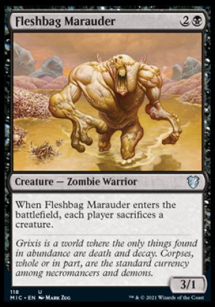 (118) Magic The Gathering Commander: Innistrad: Midnight Hunt Single: Fleshbag Marauder  Uncommon