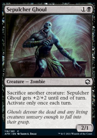 (118) Magic The Gathering Adventures in the Forgotten Realms Single: Sepulcher Ghoul Holo Common
