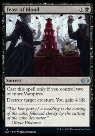 (118) Magic The Gathering Jumpstart 2022 Single: Feast of Blood  Uncommon