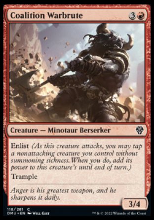 (118) Magic The Gathering Dominaria United Single: Coalition Warbrute  Common