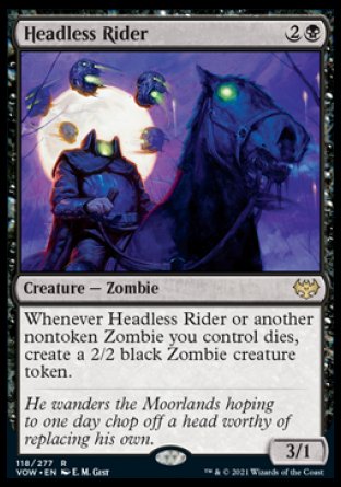 (118) Magic The Gathering Innistrad: Crimson Vow Single: Headless Rider Holo Rare