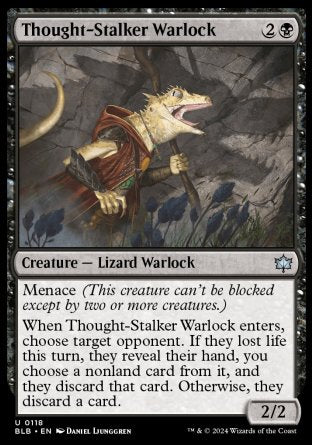 (118) Magic The Gathering Bloomburrow Single: Thought-Stalker Warlock  Uncommon