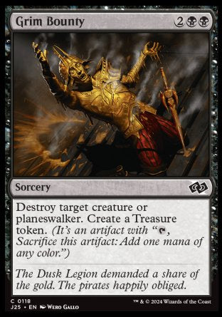 (118) Magic The Gathering Foundations Jumpstart Single: Grim Bounty  Common