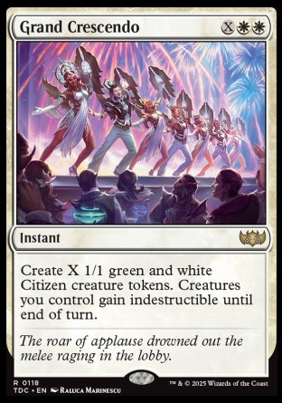 (118) Magic The Gathering Commander: Tarkir: Dragonstorm Single: Grand Crescendo  Rare