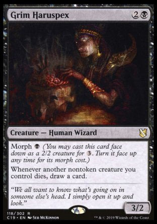 (118) Magic The Gathering Commander 2019 Single: Grim Haruspex  Rare