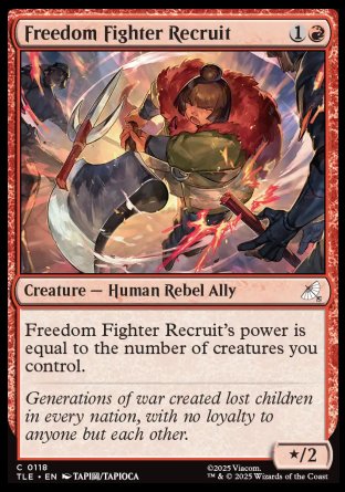 (118) Magic The Gathering Magic: The Gathering | Avatar: The Last Airbender: Eternal Single: Freedom Fighter Recruit  Common