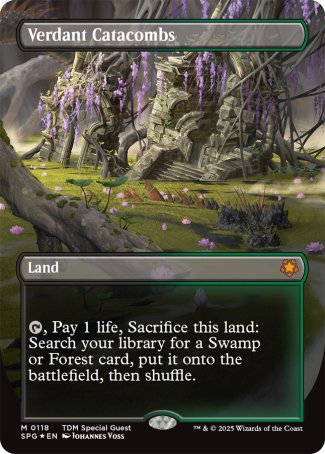 (118) Magic The Gathering Special Guests Single: Verdant Catacombs (Dragonscale Holo) Holo Mythic