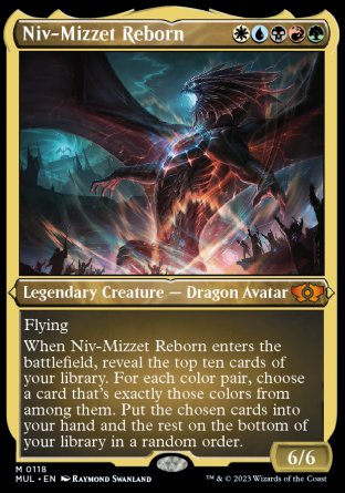 (118) Magic The Gathering Multiverse Legends Single: Niv-Mizzet Reborn (V.2)  Mythic