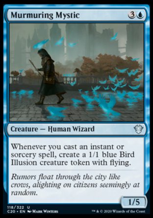 (118/322) Magic The Gathering Commander: Ikoria Single: Murmuring Mystic  Uncommon