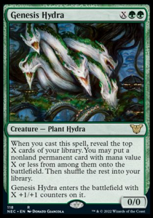 (118) Magic The Gathering Commander: Kamigawa: Neon Dynasty Single: Genesis Hydra  Rare