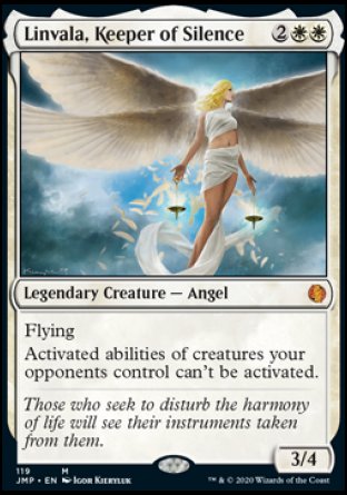 (119) Magic The Gathering Jumpstart Single: Linvala, Keeper of Silence  Mythic