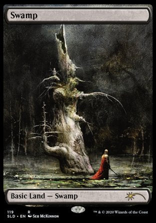 (119) Magic The Gathering Secret Lair Drop Series Single: Swamp (V.4)  Land