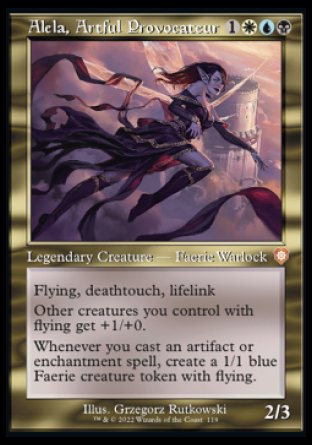 (119) Magic The Gathering Commander: The Brothers' War Single: Alela, Artful Provocateur  Mythic