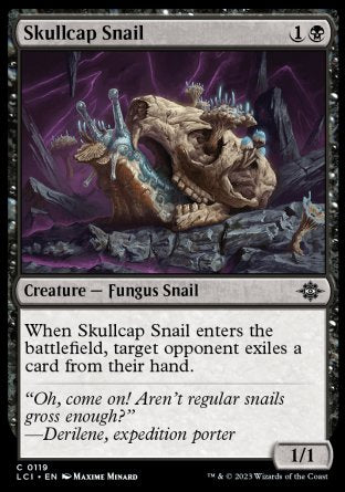 (119) Magic The Gathering The Lost Caverns of Ixalan Single: Skullcap Snail Holo Common